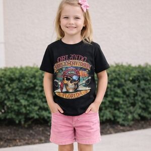 Harley-Davidson Kids Black Pirate Tee, Size 4 – Fun & Casual